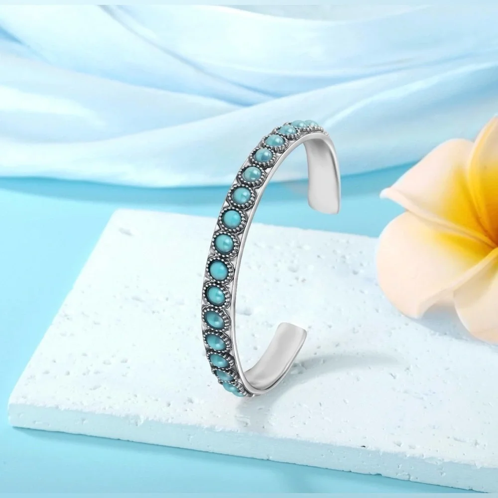 Silver and Turquoise Women's Bracelet NWT